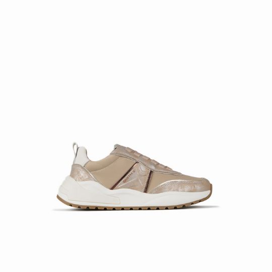 Sneakers Donna Smith X DARK IVORY-GOLD