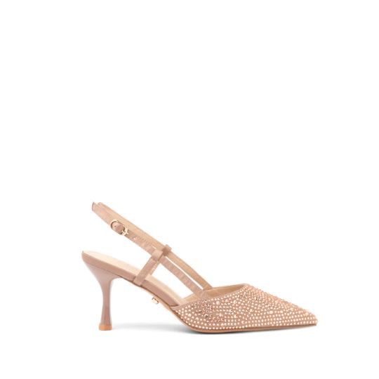 Slingback Donna Tacco Alto Twentyfourhaitch BRONZO