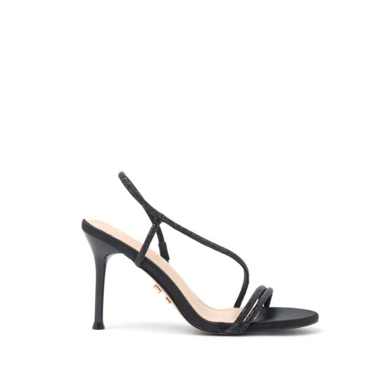 Sandalo Donna Tacco Alto Twentyfourhaitch NERO