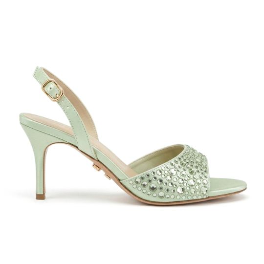 Sandalo Donna Tacco  Twentyfourhaitch VERDE