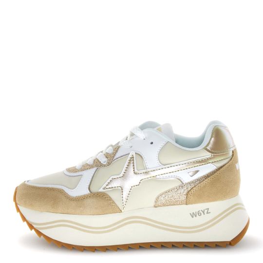 Sneakers Donna W6YZ ORANGE+WHT