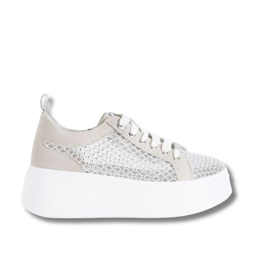 Sneakers Donna Renato Carini RETE OFFWHITE STRASS