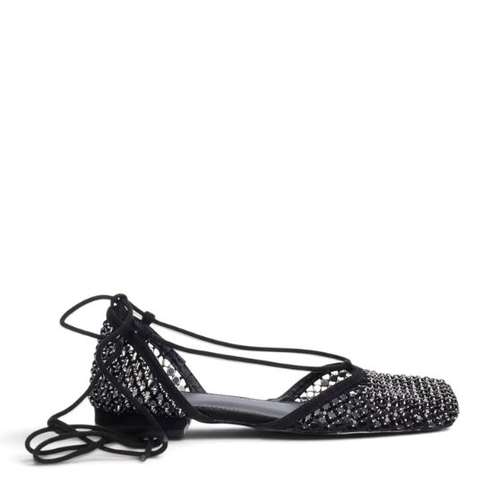 Ballerina Laccio Donna Exé BLACK STRASS