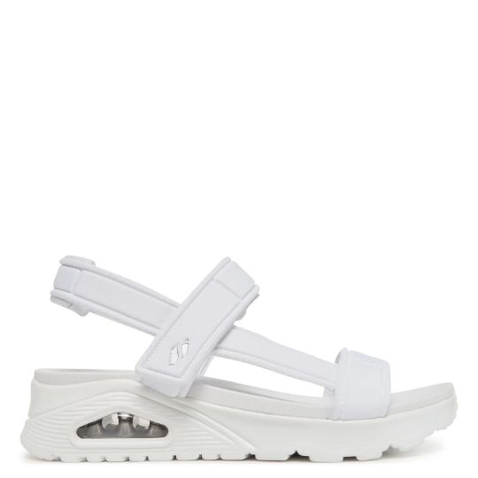 Sandalo Zeppa Donna Skechers WHT