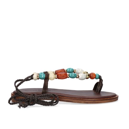Sandalo Basso Donna Exé BROWN MULTI