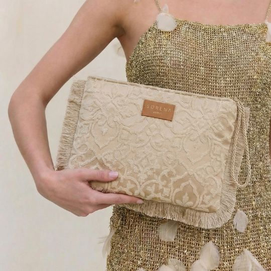 Clutch Donna Sorena THEROS SABBIA