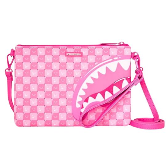 Pochette Sprayground Pink New Check Faces