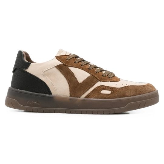 Sneakers Victoria Cass. Cuero-Beige