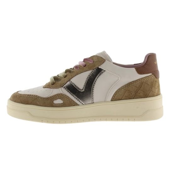 Sneakers Victoria Cass. Cuero-Latte