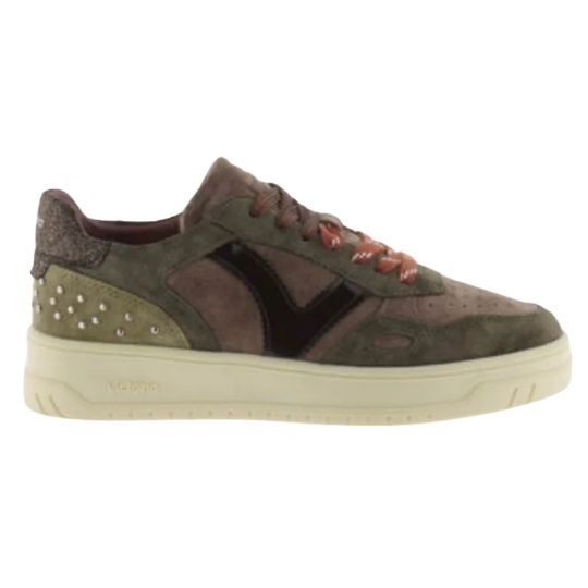 Sneakers Victoria Cass. Kaki-Marron
