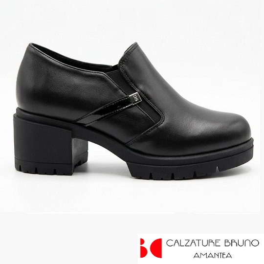 Mocassino con Zip in Pelle Donna Serena